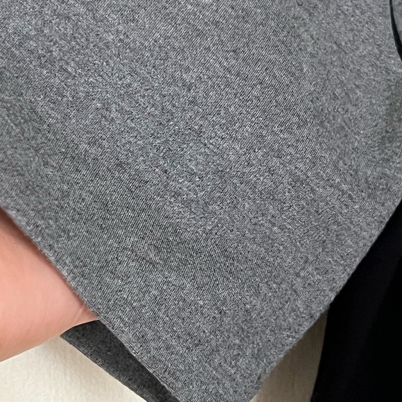 J. Crew Womens Gray Sheath Midi Dress 12 Crew Neck Color Block Casual Classic - Picture 13 of 16